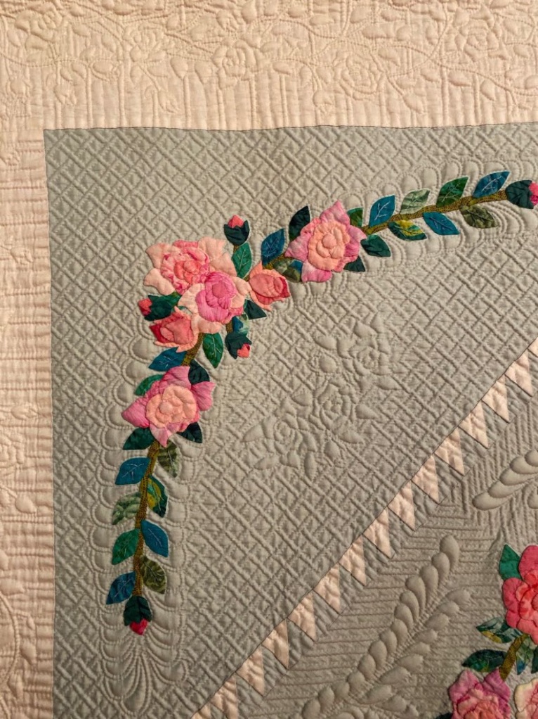 "Roses in My Garden" by Tetsuko Hirama - Detail